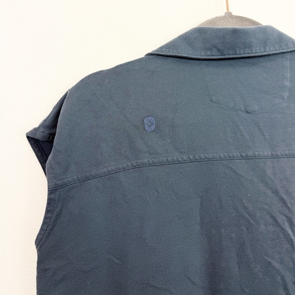 FIGSPRO Women’s Pique Drop Shoulder Polo Blue Size Small - Picture 6 of 6